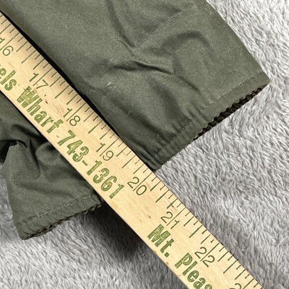 Vtg Portrait Chore Jacket Sportsman Brown Green M Shacket Button Down Utility - Picture 7 of 12